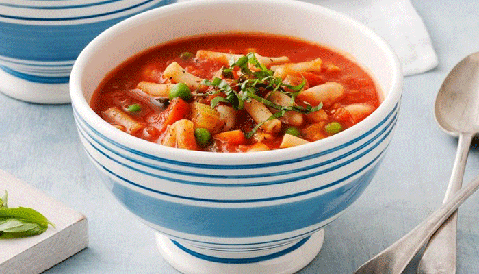 স্পাইসি স্বাদে ম্যাকারনি স্যুপ