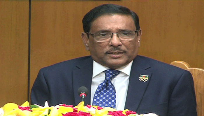 সন্ধ্যায় ওবায়দুল কাদেরের সংবাদ সম্মেলন