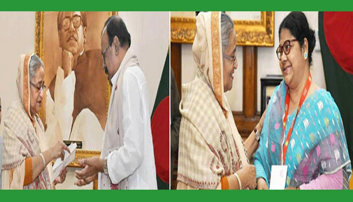 কাজী হায়াৎ ও খালেদা আক্তার কল্পনাকে প্রধানমন্ত্রীর অনুদান