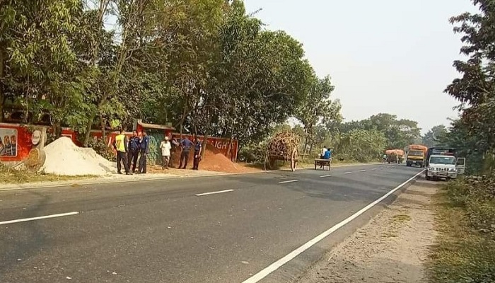পুঠিয়ায় ট্রাকের ধাক্কায় মহিষের গাড়ি চালক নিহত