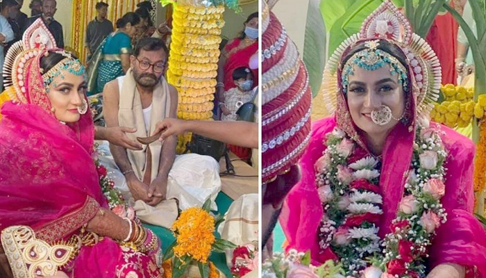 করোনাকালীন বন্ধুকে বিয়ে করলেন অপর্ণা