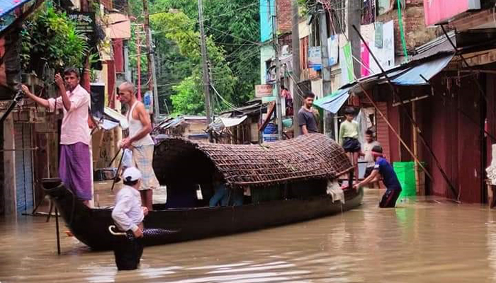 বান্দরবানের লামায় অতিবর্ষণ, দেড় লক্ষাধিক লোক পানিবন্দি