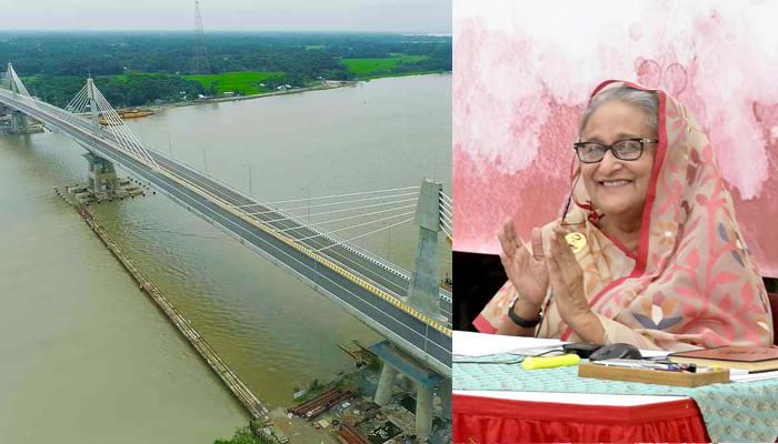 স্বপ্নের পায়রা সেতু উদ্বোধন করলেন প্রধানমন্ত্রী