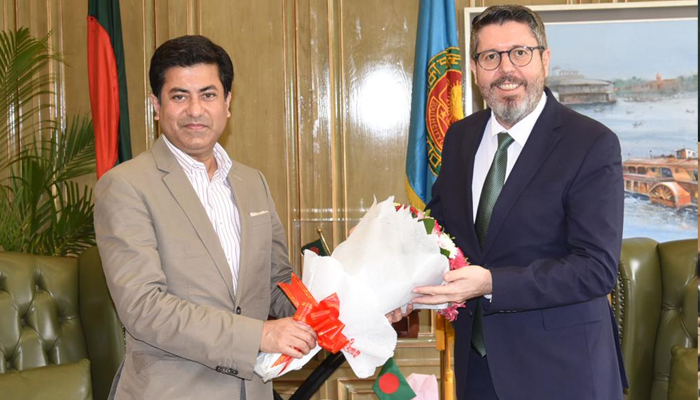 ডিএসসিসি মেয়রের সঙ্গে কসোভোর রাষ্ট্রদূতের সৌজন্য সাক্ষাৎ