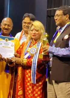 মহাত্মা গান্ধী অ্যাওয়ার্ড পেলেন আনিসা