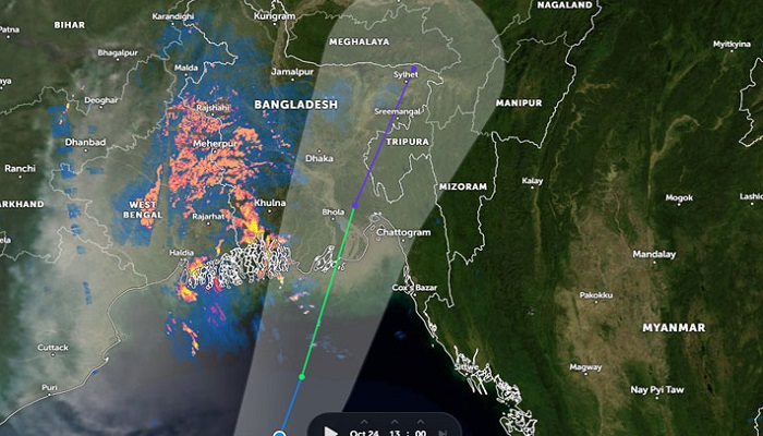 কিছুটা দুর্বল হয়ে পড়েছে সিত্রাং