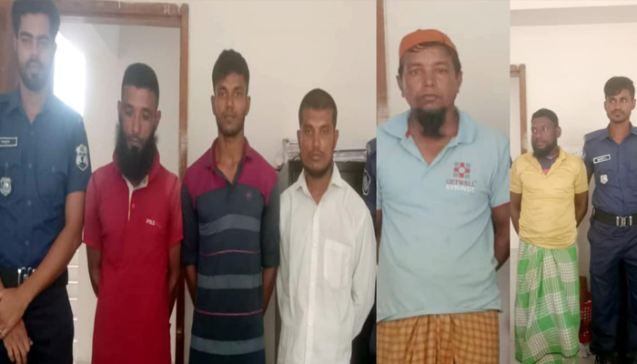 ইলিশ শিকারে নিষেধাজ্ঞা অমান্য, আটক ৫ জেলে