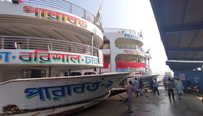 বরিশালে সকল ধরনের নৌ চলাচল বন্ধ