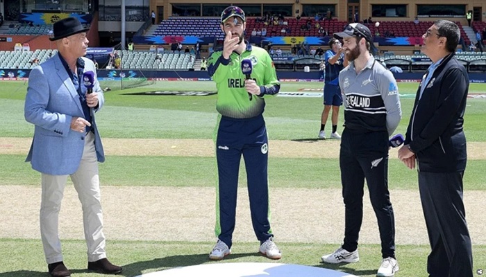 আইরিশদের বিরুদ্ধে ব্যাটিংয়ে কিউইরা