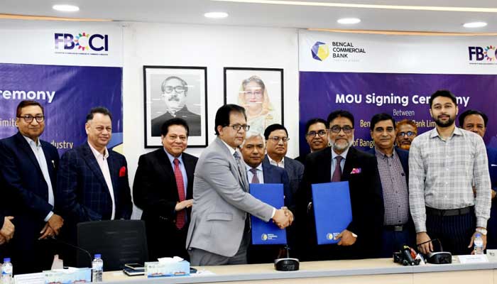 এফবিসিসিআই ও বেঙ্গল কমার্শিয়াল ব্যাংকের মধ্যে চুক্তি
