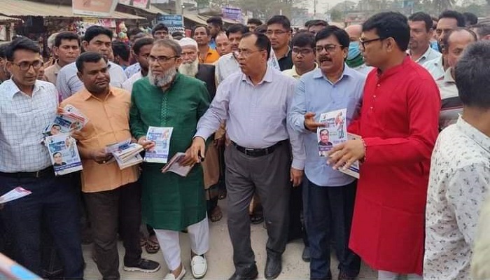 ঝিকরগাছায় নাসির উদ্দীন এমপির গণসংযোগ