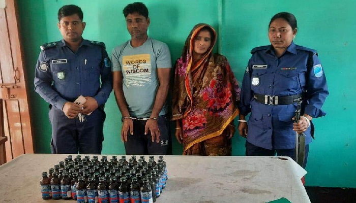 বোয়ালমারীতে ফেন্সিডিলসহ মা গ্রেপ্তার, মেয়ে পলাতক