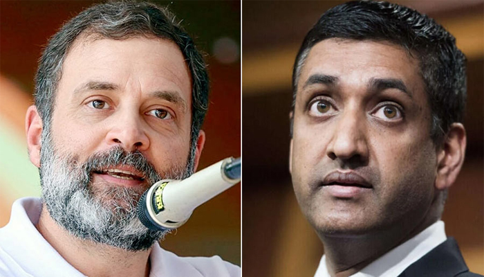 রাহুলের পাশে আমেরিকার কংগ্রেসের ভারতীয় বংশোদ্ভূত সদস্য