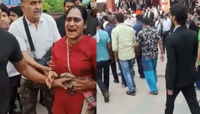 আদালত চত্বরে আইনজীবীর পোশাক পরে গুলি
