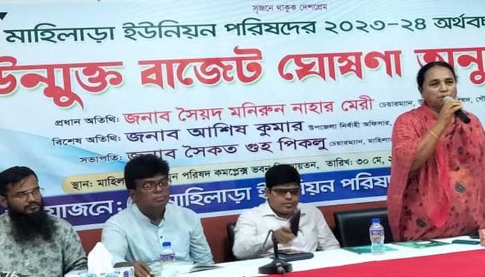 গৌরনদীর মাহিলাড়া ইউপির উন্মুক্ত বাজেট ঘোষণা