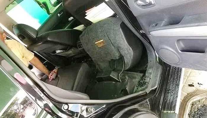 খাগড়াছড়িতে বিএনপি নেতা নোমানের গাড়ি ভাঙচুর