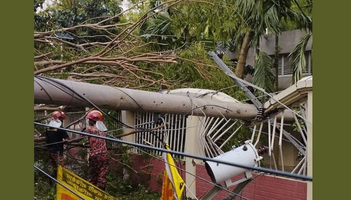 নাগরপুরে কালবৈশাখী ঝড় ও শিলাবৃষ্টিতে ব্যাপক ক্ষয়ক্ষতি