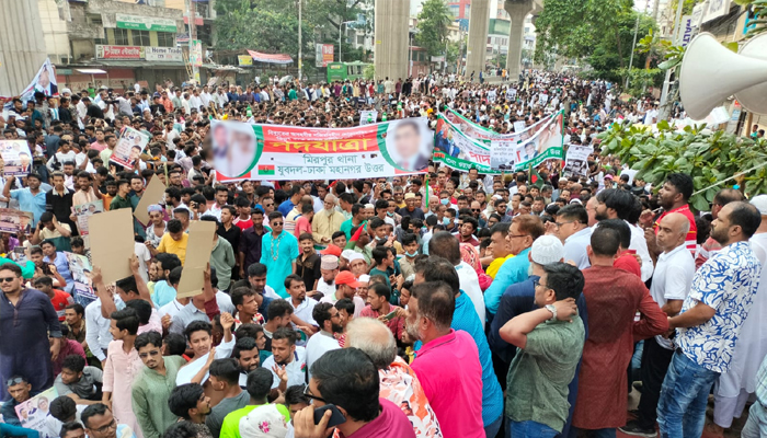 পল্লবীতে পদযাত্রাপূর্ব সংক্ষিপ্ত সমাবেশ