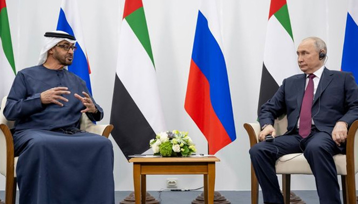 আমিরাতের প্রেসিডেন্টের সঙ্গে রুশ প্রেসিডেন্টের বৈঠক