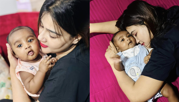দ্বিতীয় সন্তানের মা হওয়ার ইঙ্গিত মাহির