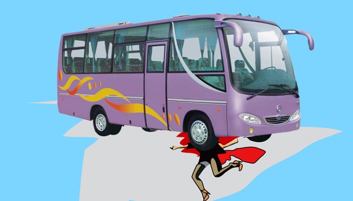 সালথায় বাসচাপায় প্রবা‌সী যুব‌কের মৃত্যু