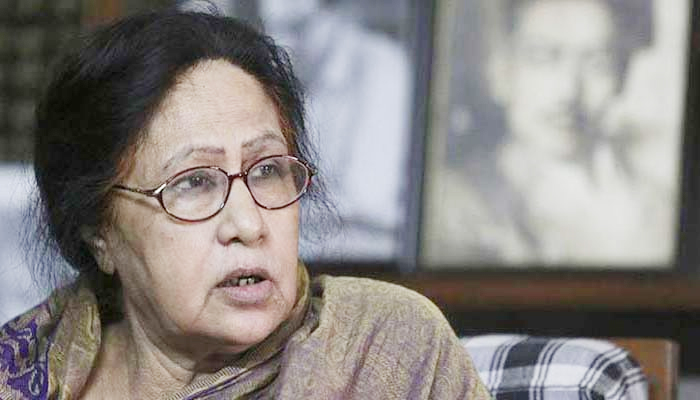 পান্না কায়সারকে শহীদ মিনারে শ্রদ্ধা রবিবার
