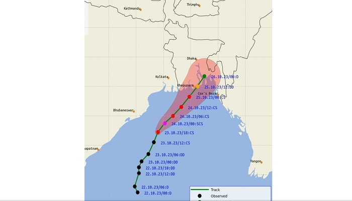 প্রবল ঘূর্ণিঝড়ে রূপ নিয়েছে ‌‌‌‘হামুন’