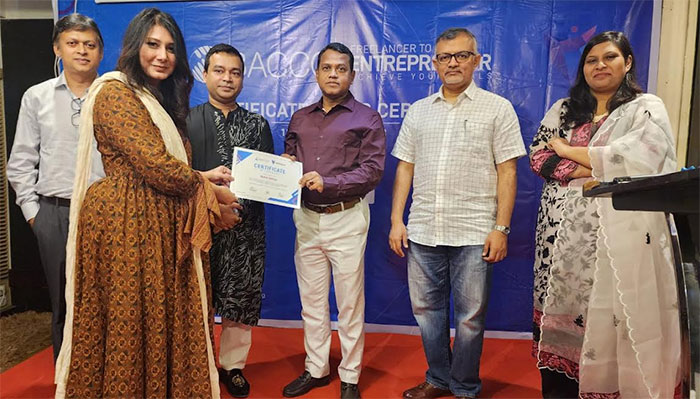 ৯০ জন ফ্রিল্যান্সারকে উদ্যোক্তা হবার প্রশিক্ষণ দিলো বাক্কো