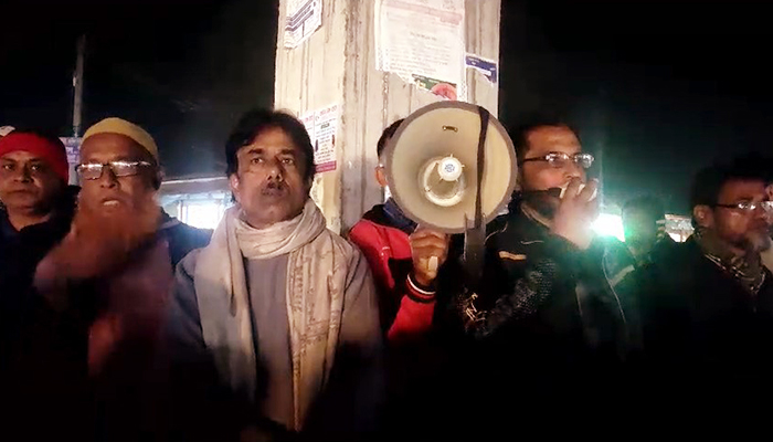 পঞ্চগড়-১ আসনে স্বতন্ত্র প্রার্থীকে সমর্থন দিয়ে জাতীয় পার্টির গণসংযোগ