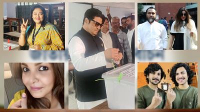 দ্বাদশ সংসদ নির্বাচনে ভোট দিলেন শোবিজ তারকারা