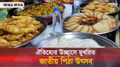 বৈচিত্র্যময় পিঠা-পায়েসে চলছে উৎসব
