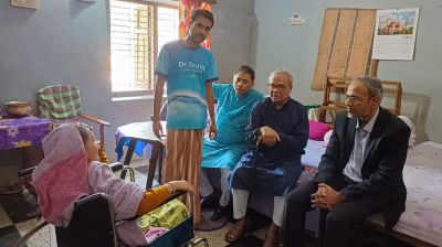 কারাবন্দি বিএনপি নেতা চাঁদের বাড়িতে রিজভী 