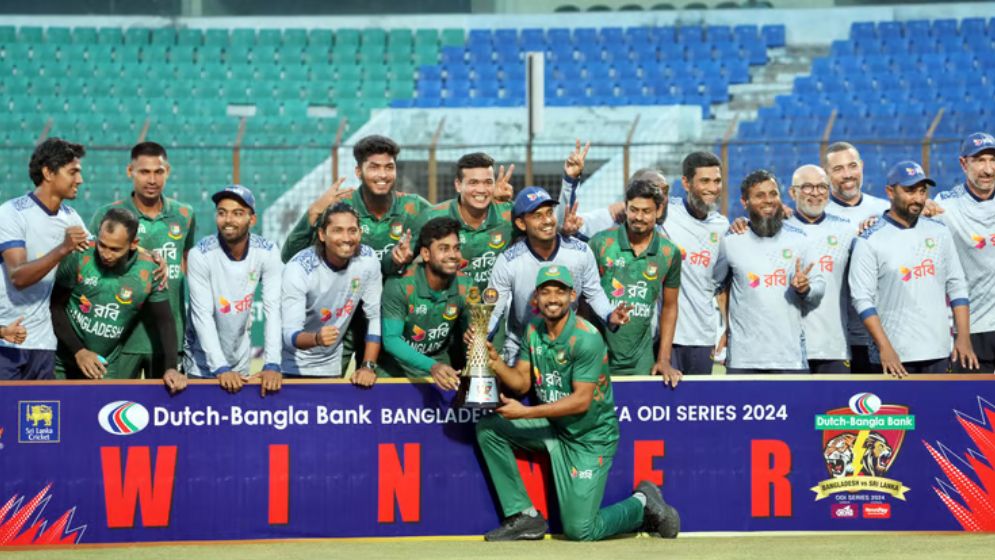 রিশাদ ঝড়ে শ্রীলঙ্কার বিপক্ষে সিরিজ জিতলো বাংলাদেশ