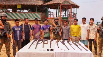  অস্ত্র-গোলাবারুদসহ কেএনএফের ৯ সদস্য আটক  
