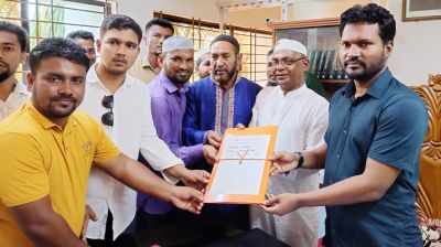উপজেলা চেয়ারম্যান পদে মনোনয়ন দাখিল করেছেন শাহরিয়ার দ্বীপক