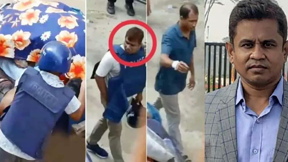 ভাইরাল ভিডিওর পুলিশ কর্মকর্তা আওয়ামী লীগ নেতার ছেলে