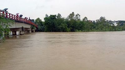 হবিগঞ্জে খোয়াই নদের পানি বিপৎসীমার ১৯৫ সেন্টিমিটার ওপরে