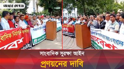 সাংবাদিক সুরক্ষা আইন প্রণয়নের দাবি