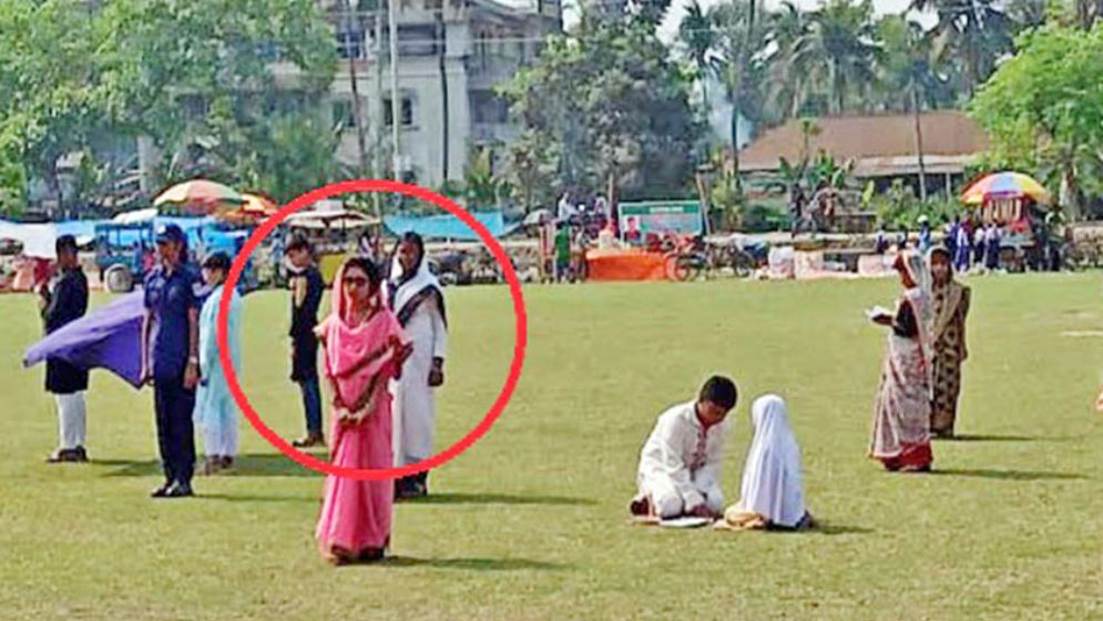 খালেদা জিয়ার প্রতীকী সাজের কারণে ঝড় বয়ে যায় স্কুলছাত্রীর পরিবারে