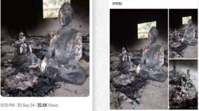 আগুনে পোড়া বৌদ্ধ মন্দিরের ভাইরাল ছবিটি খাগড়াছড়ির নয়: রিউমার স্ক্যানার