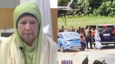 শেখ হাসিনার দেশ ছাড়ার দৃশ্য দেখে সেদিন যা বলেছিলেন খালেদা জিয়া