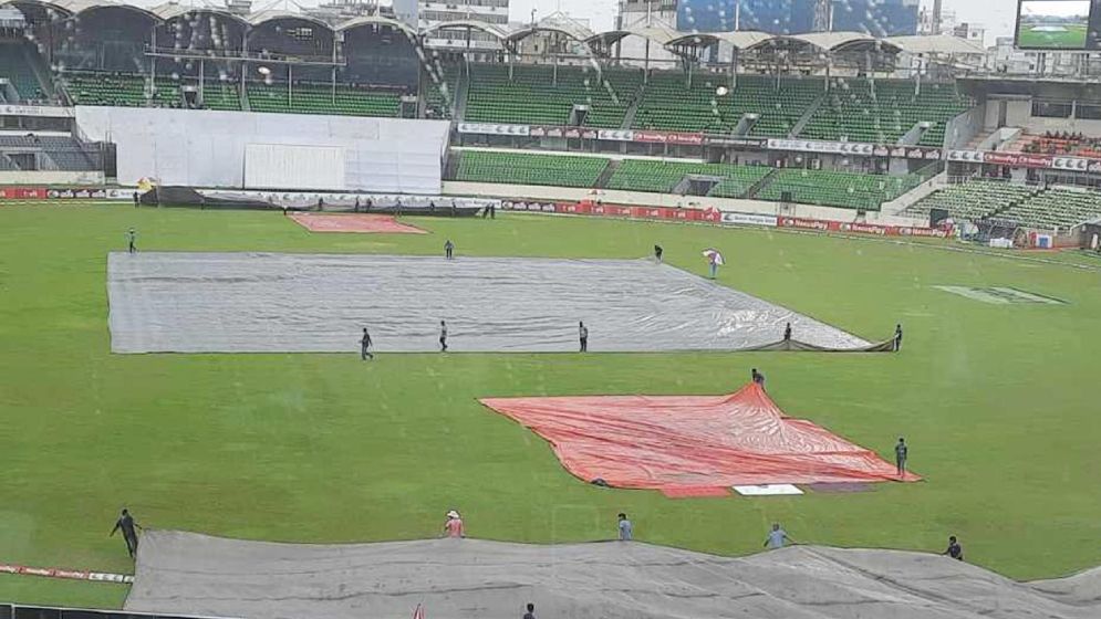 বৃষ্টিতে বন্ধ খেলা, ৬৫ রানে এগিয়ে বাংলাদেশ
