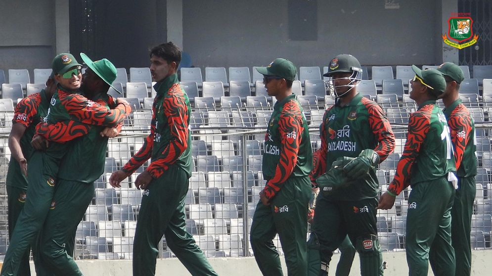 শেষ ওয়ানডেতেও যুবাদের দাপুটে জয়