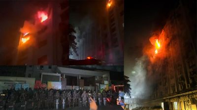 মধ্যরাতে সচিবালয়ে ভয়াবহ আগুন: দেখুন লাইভ ভিডিও