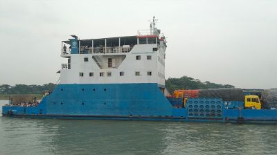 শরীয়তপুর-চাঁদপুর নৌরুটে ফেরি চলাচল শুরু