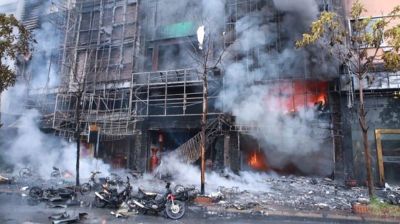 হ্যানয়ের পানশালায় আগুনে নিহত ১১
