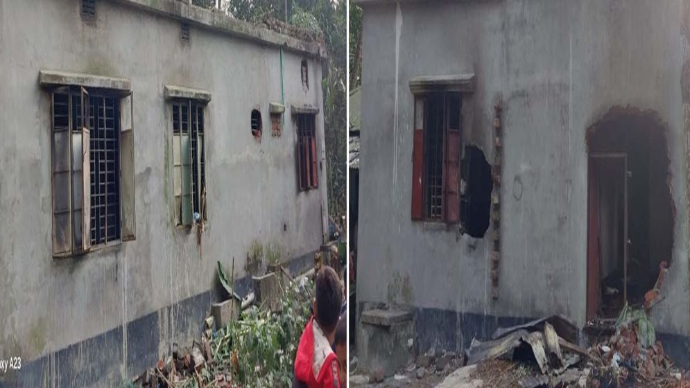 দুই আসামির বাড়িতে আগুন দিলো বিক্ষুব্ধ জনতা