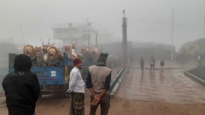 পাটুরিয়া ও আরিচায় ফেরি চলাচল বন্ধ