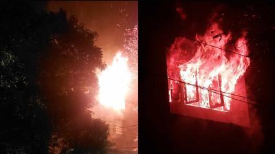 শেখ হাসিনার বাসভবন সুধা সদনে আগুন