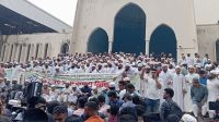 ৪ দাবিতে বায়তুল মোকাররমে হেফাজতের বিক্ষোভ সমাবেশ